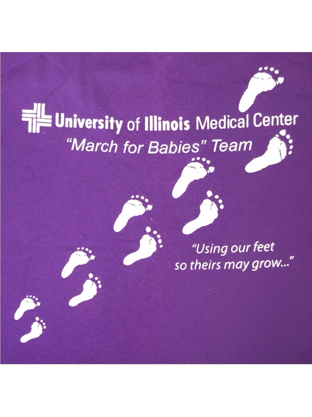 Purple T-Shirt 3 for 15 SALE CLEARANCE University of Illinois March for Babies